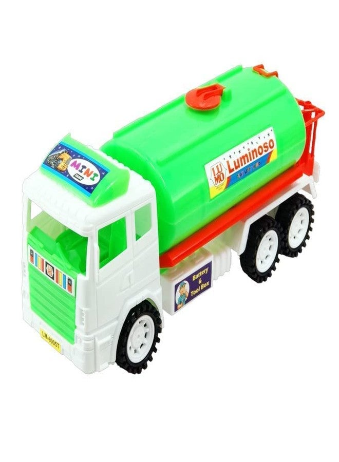 SHANVI Toys Construction Vehicles for Kids Pretend Play Toy Trucks Push and Go Run Fast Mixer Tanker Toy for Kids, Boys, Girls, Children Friction Powered Toy (Oil Tanker-R01) - Image 5